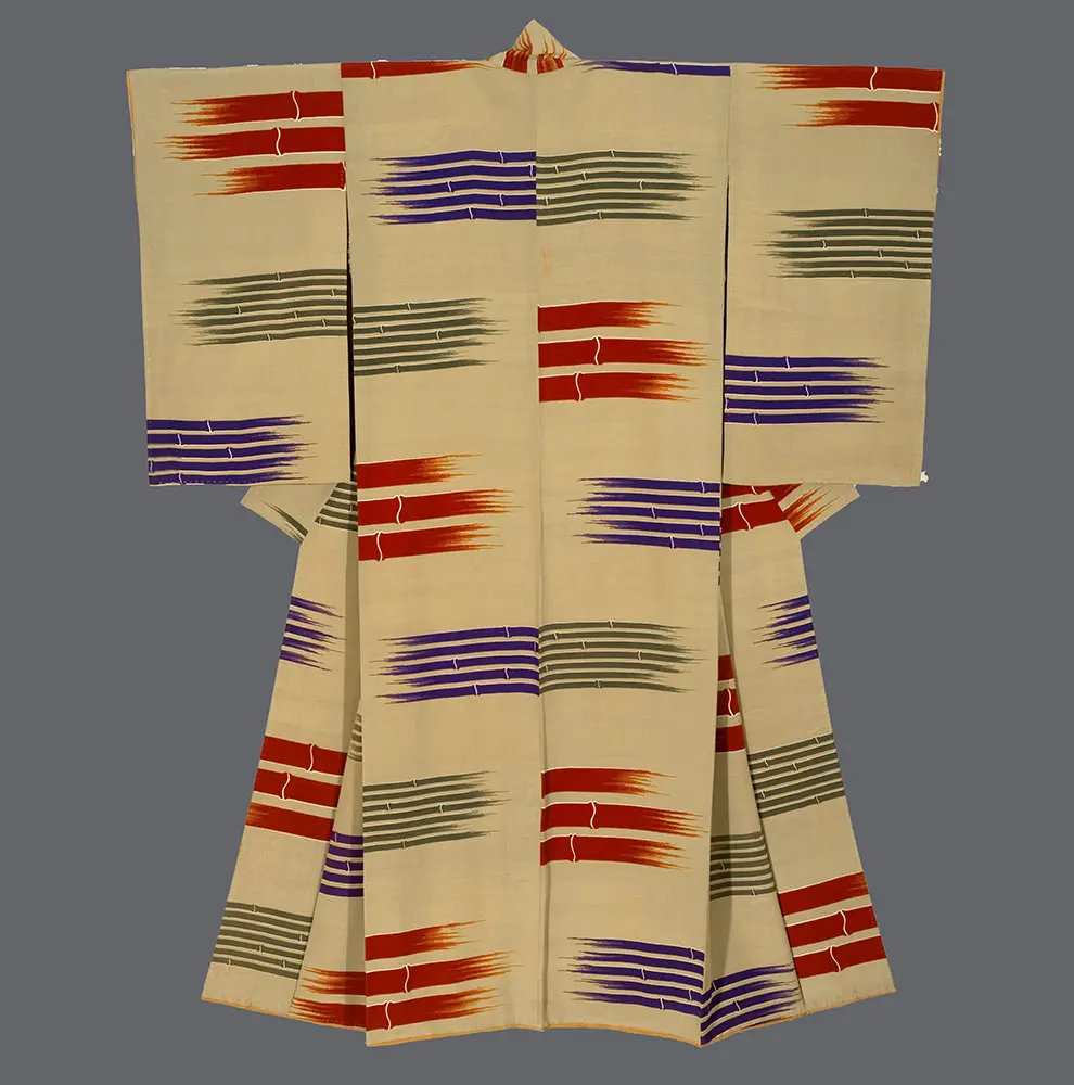 Bamboo-motif Kimono