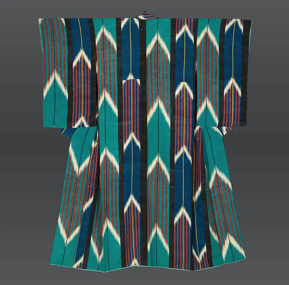 Mixed-technique Kimono