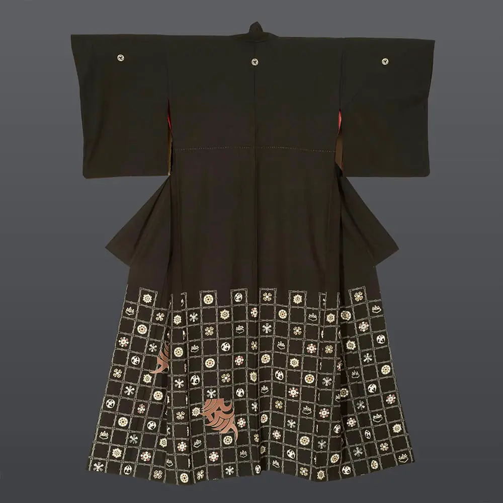 Yuzen-painted kimono