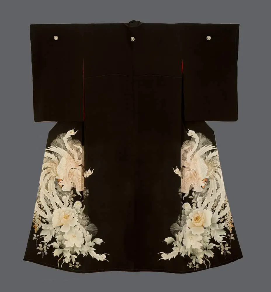 Yuzen-painted Kurotomesode