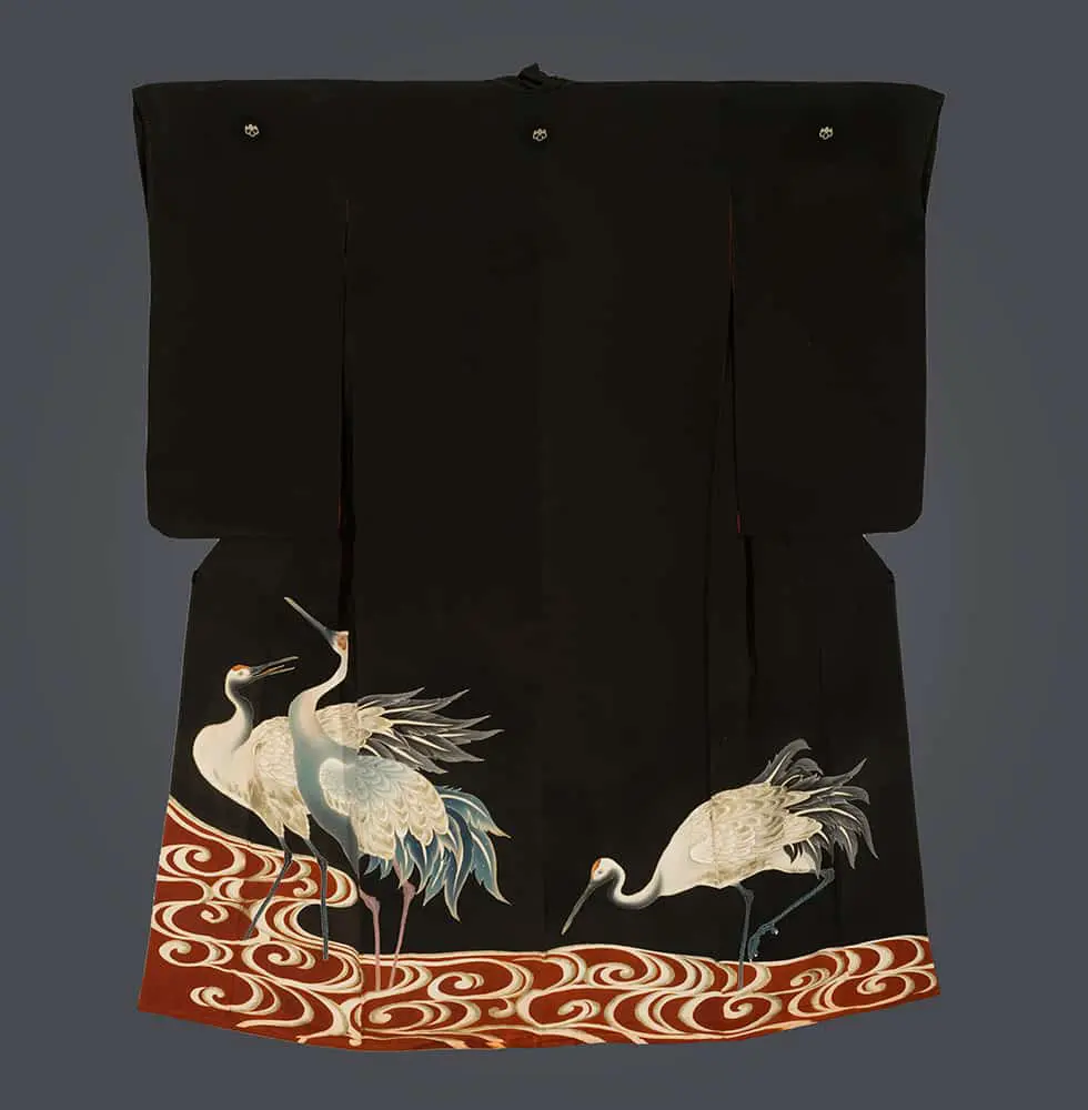 Painted Kurotomesode