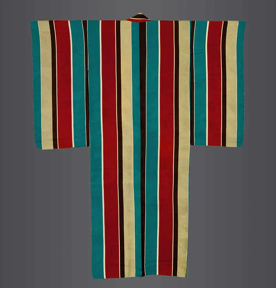 Rinzu Striped Kimono