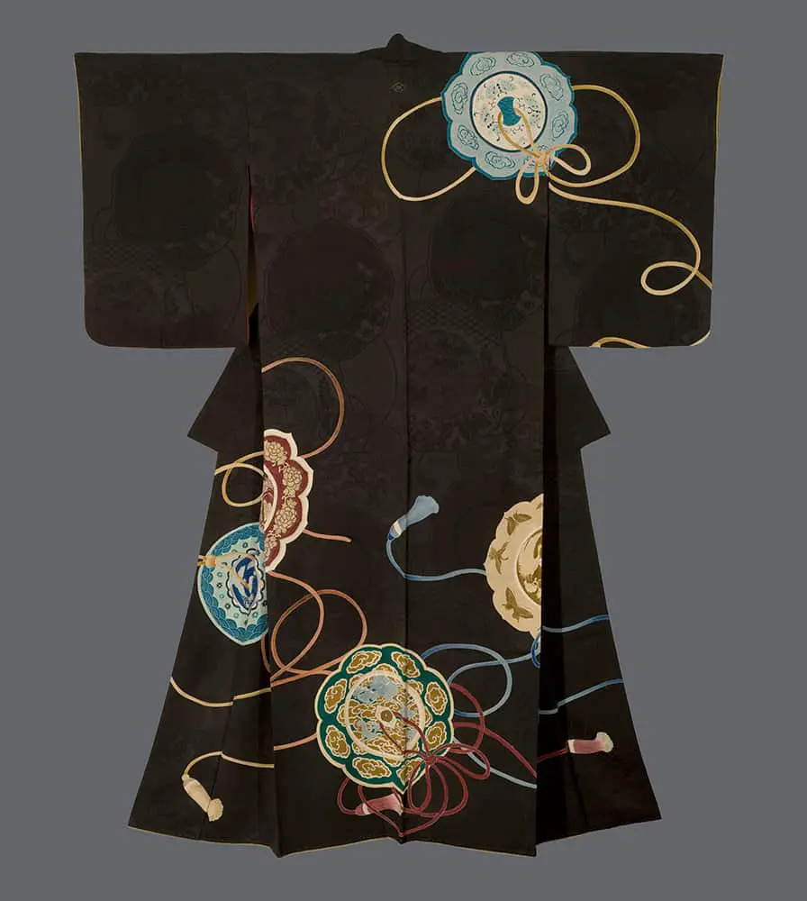 Yuzen-painted  Kimono