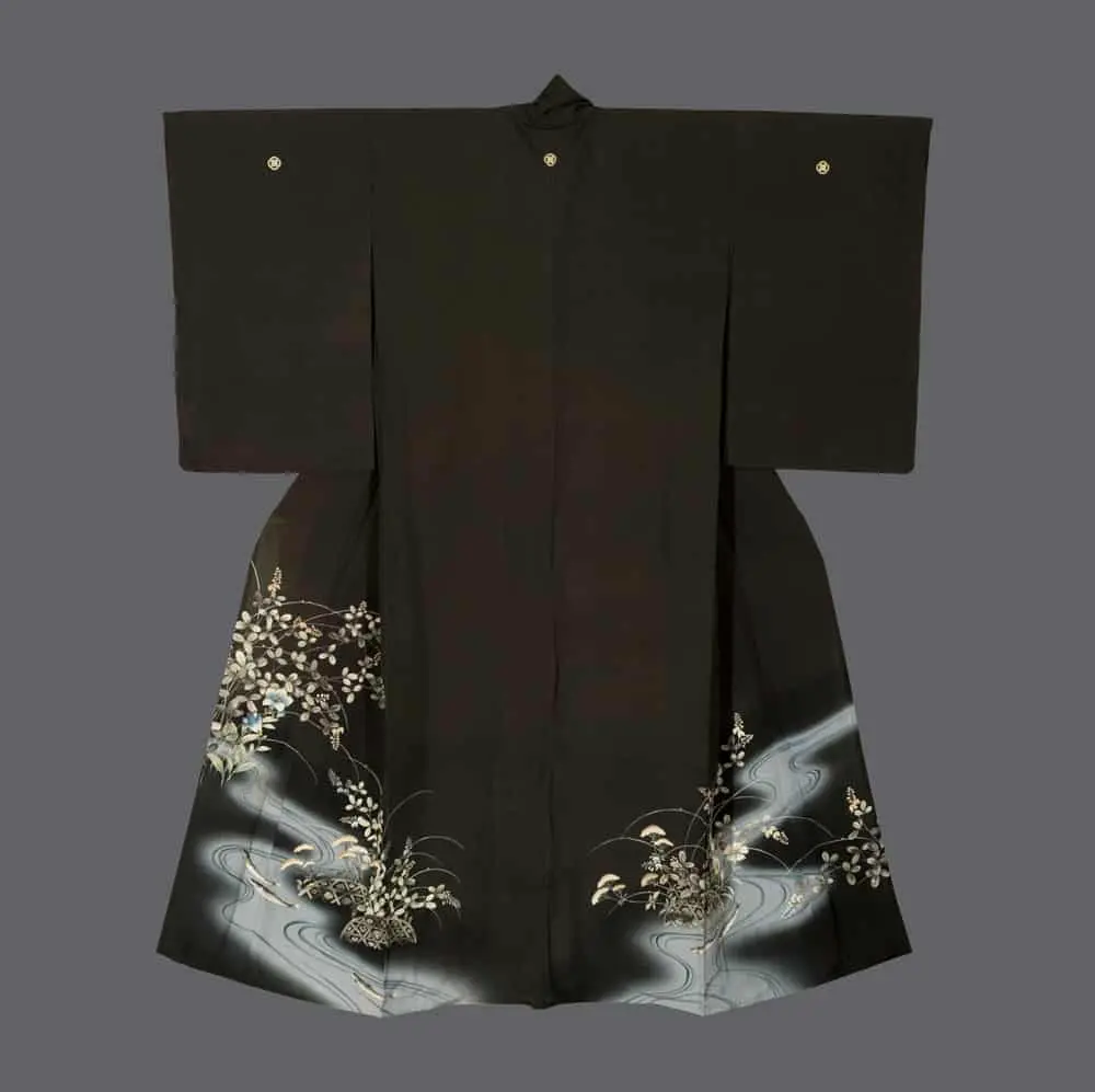 Yuzen-painted Summer Kurotomesode