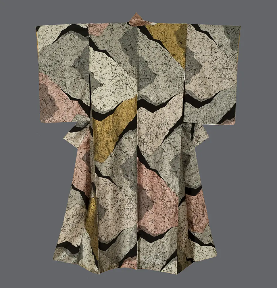 Supplementary-weave Winter Kimono