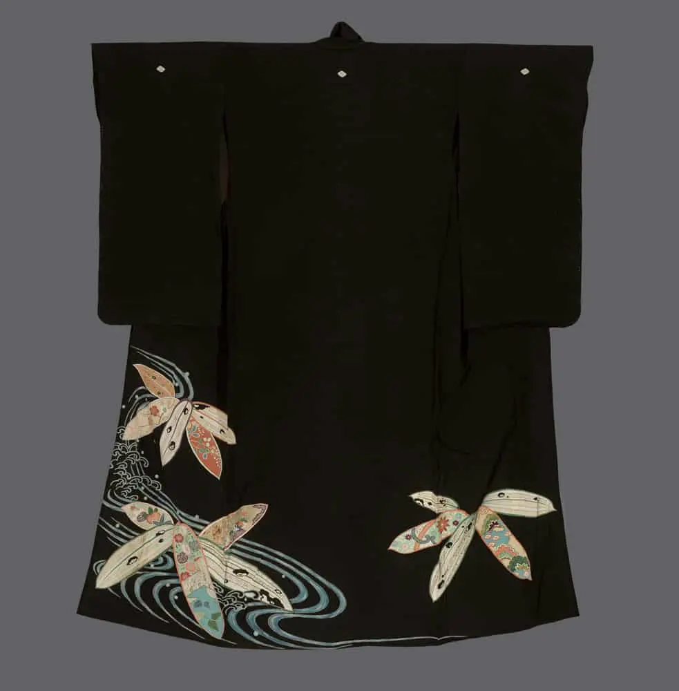 Yuzen-painted Kurotomesode