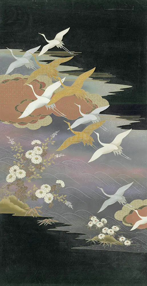 Yuzen Painting on Silk