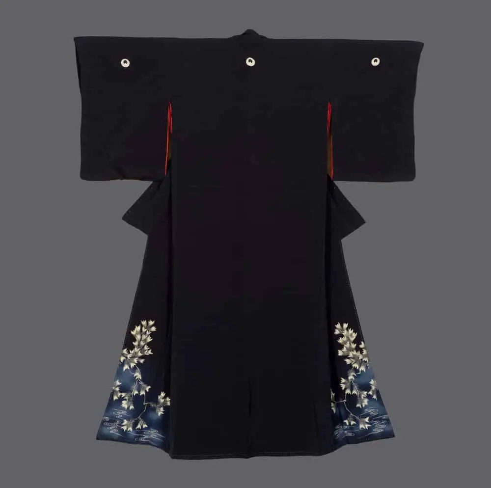 Yuzen-painted kimono