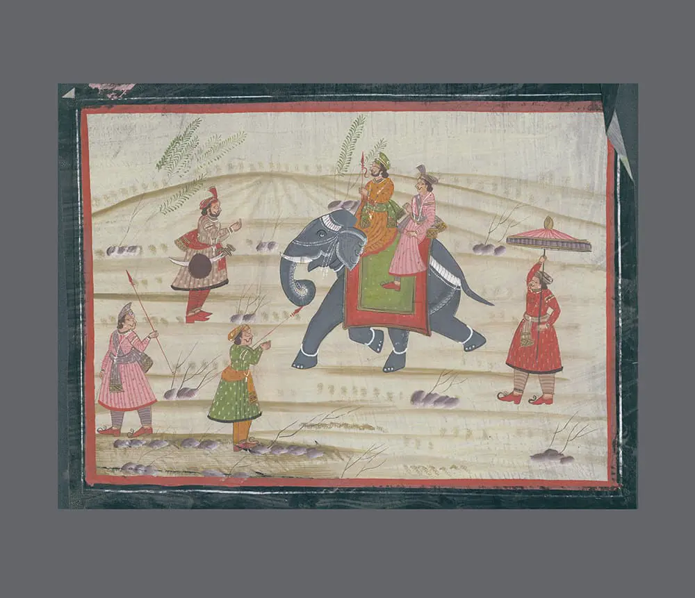 Painted silk Picture