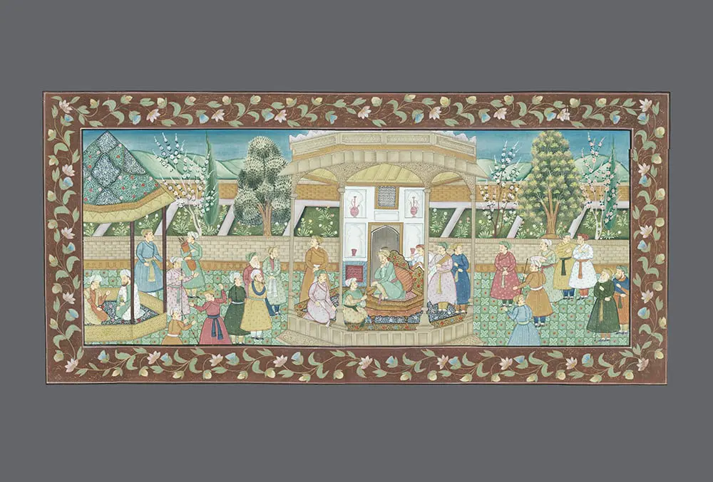 Indian Export Painting on Silk