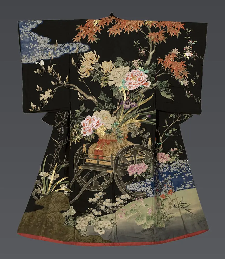 Yuzen-painted Uchikake