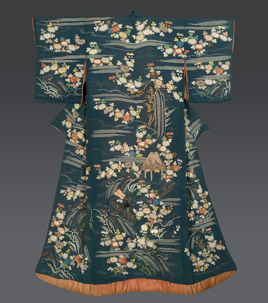 Yuzen-painted Uchikake