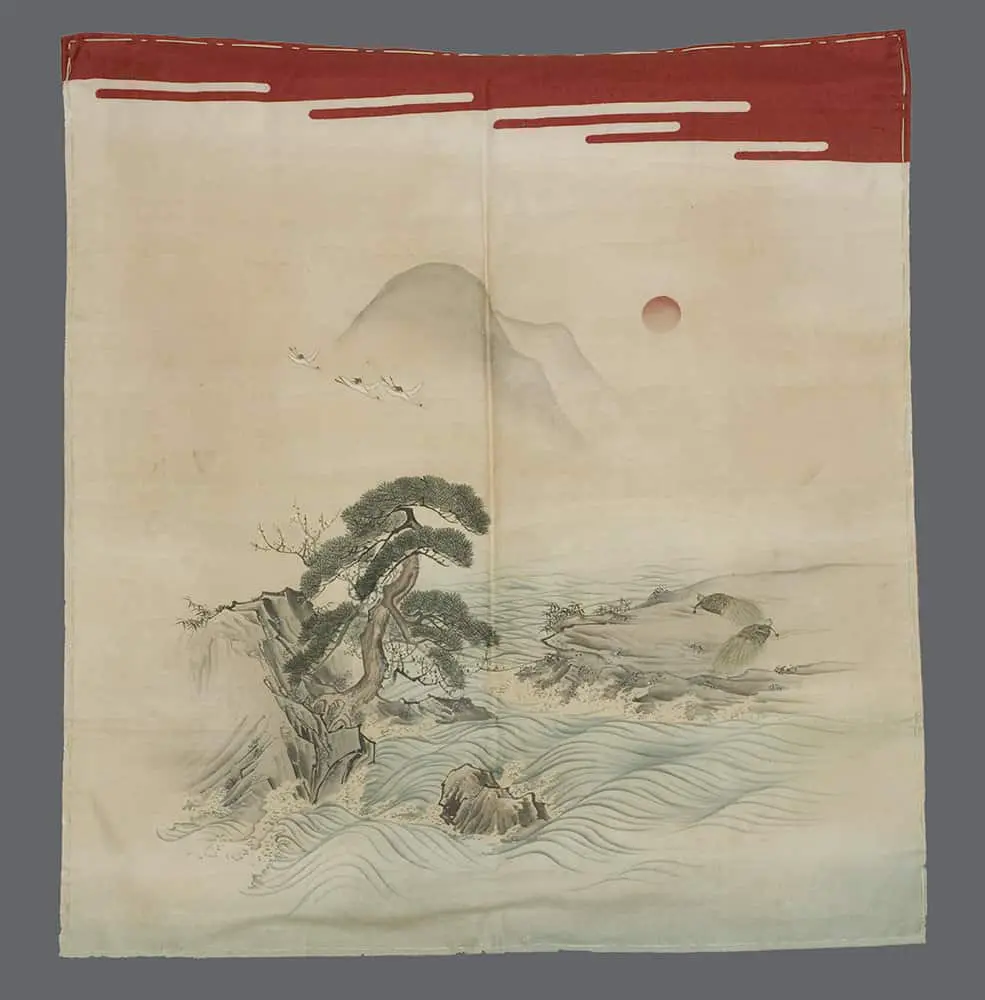 Japanese Painted Fukusa