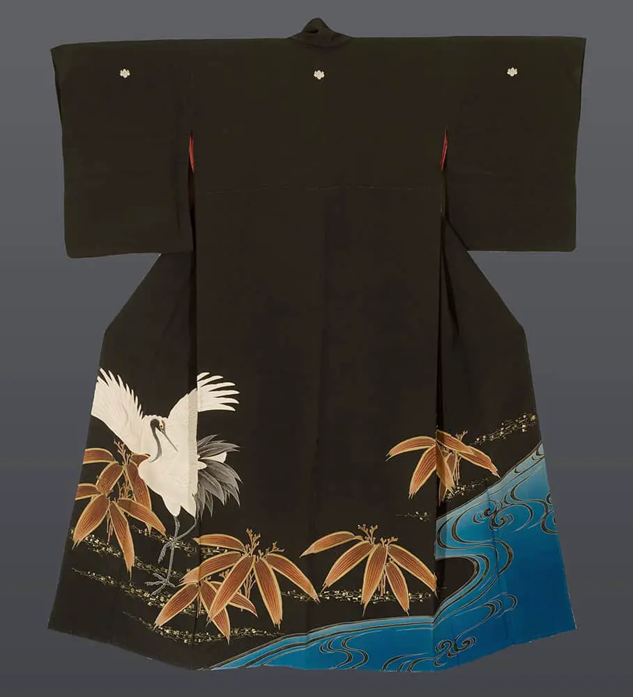 Yuzen-painted Kurotomesode