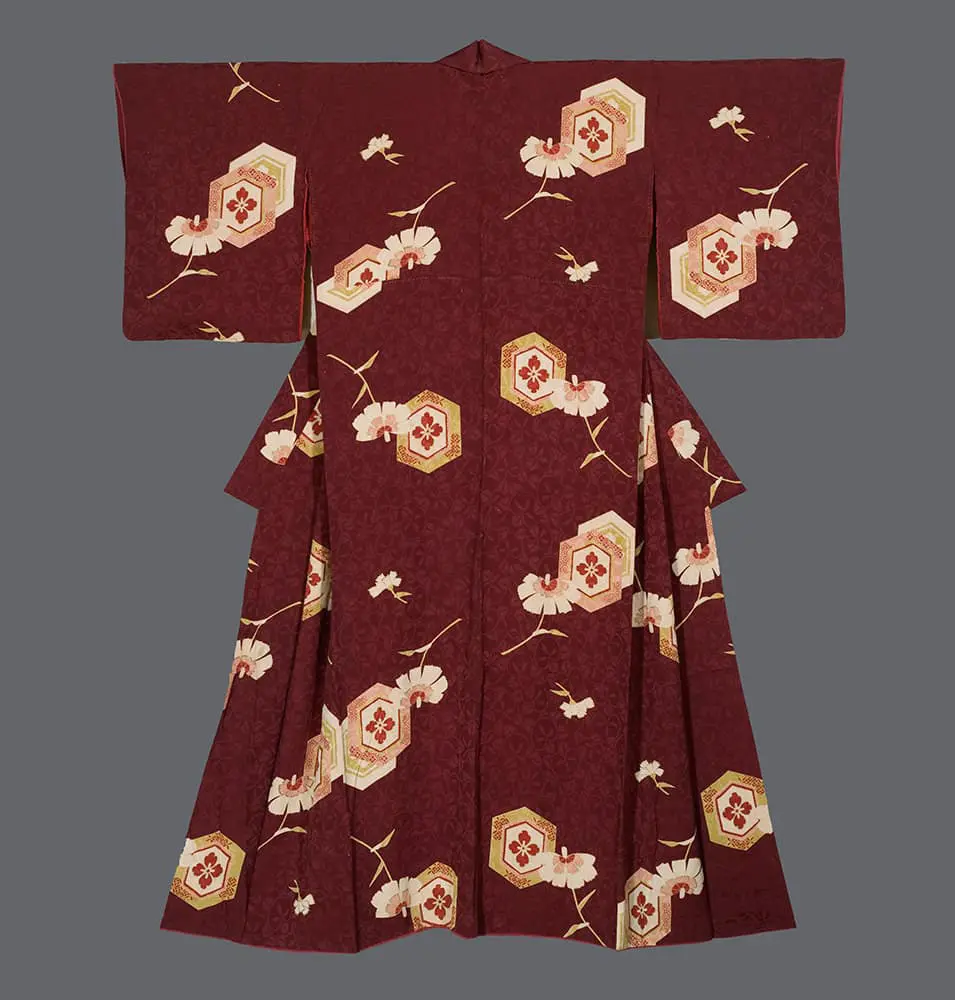 Yuzen-dyed kimono
