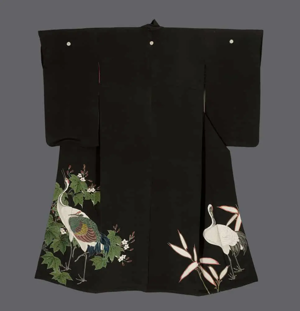 Yuzen-painted Kurotomesode