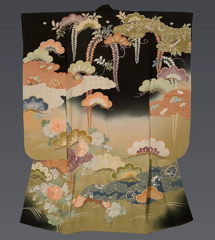 Yuzen-painted Kasane Furisode