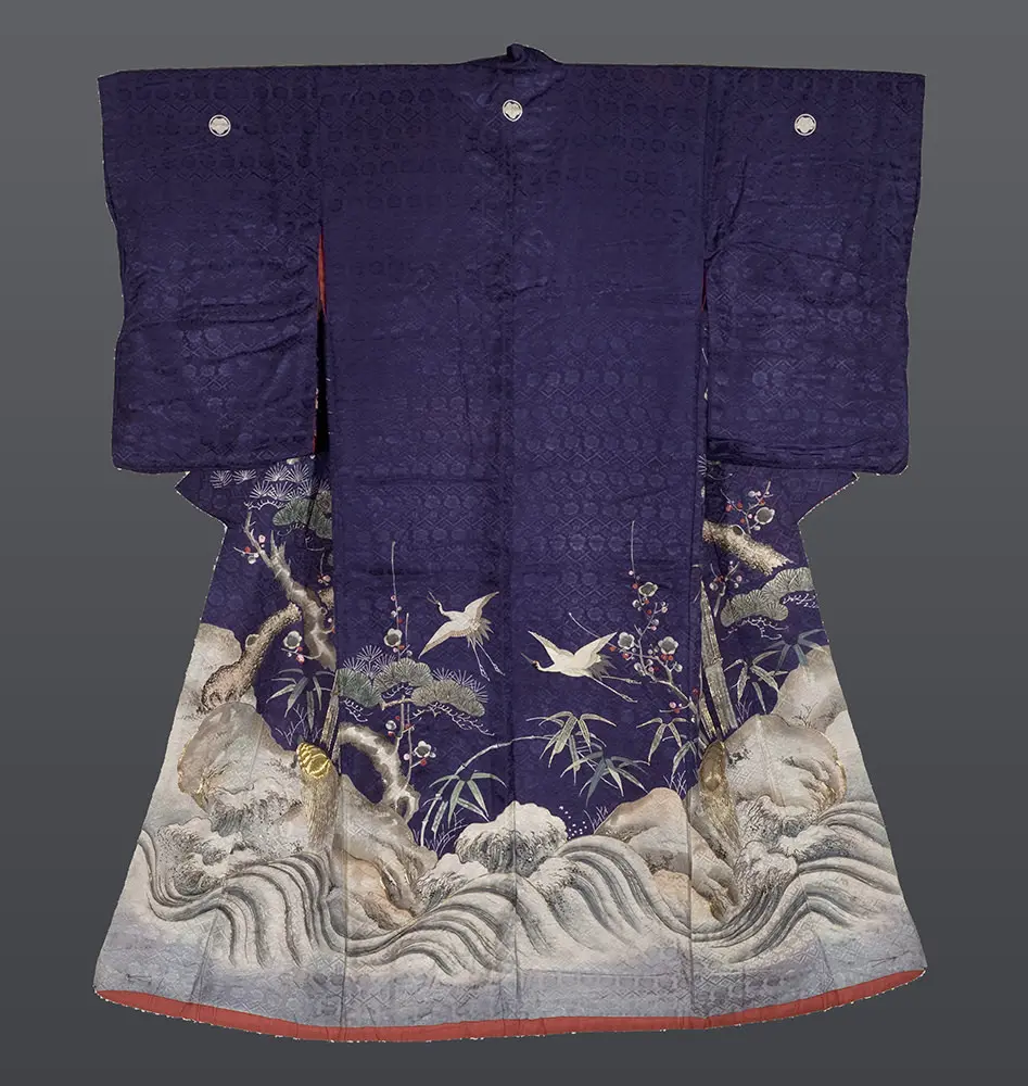 Yuzen-painted Uchikake