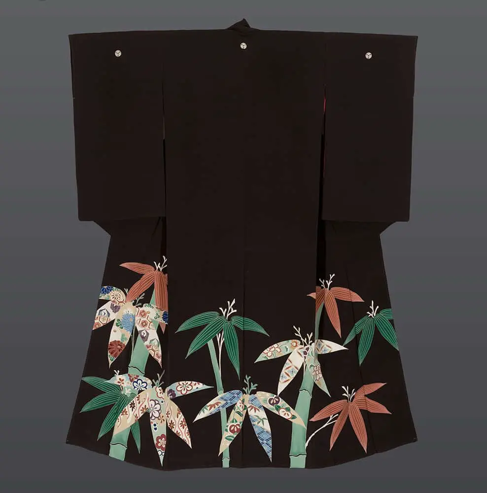 Yuzen-painted Kurotomesode