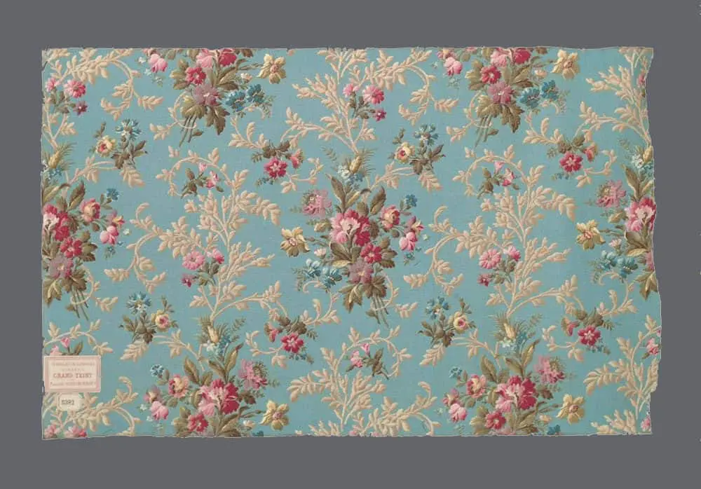 French Printed Fabric Sample