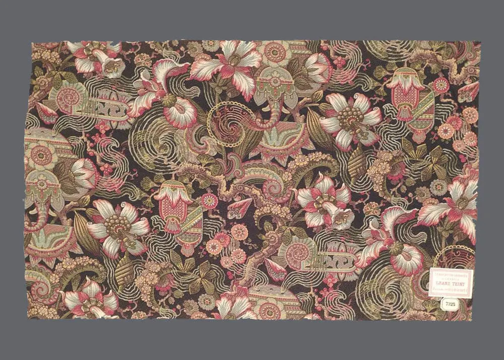 French Printed Fabric Sample