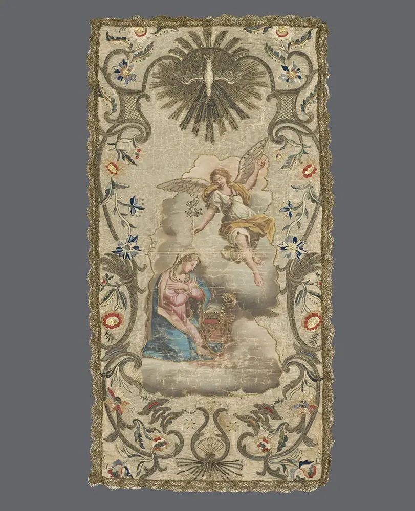 Embroidered Religious Panel