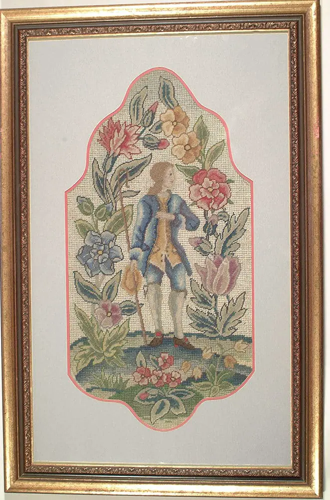 18th Century Needlepoint Sconce