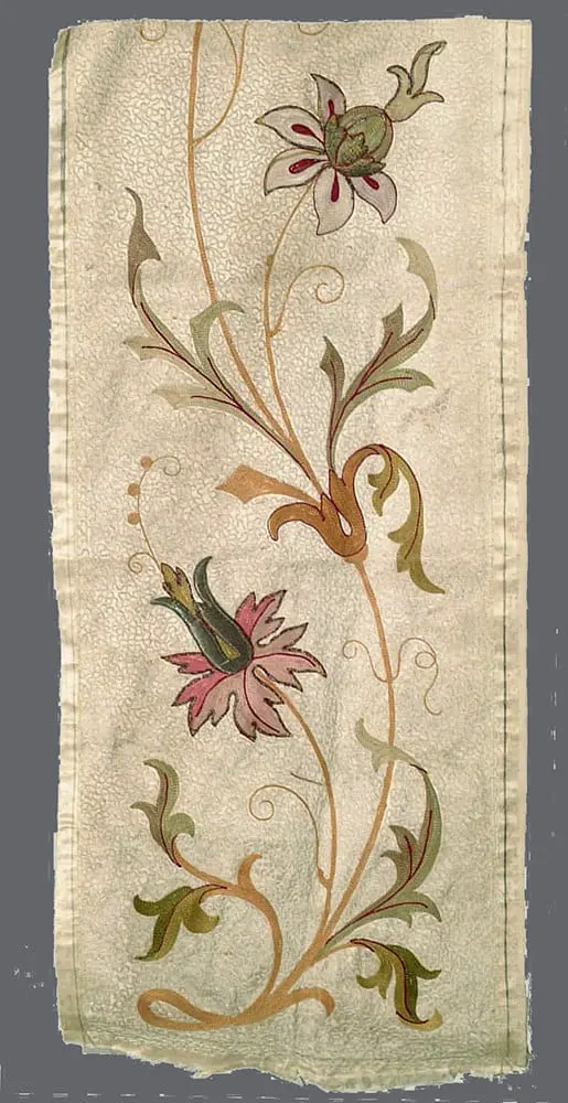 Silk Embroidered Panel