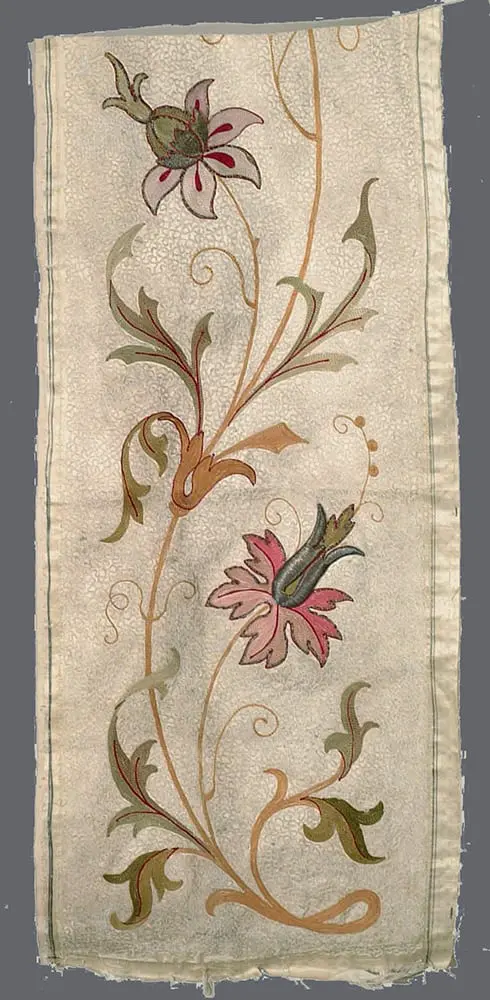 Silk Embroidered Panel