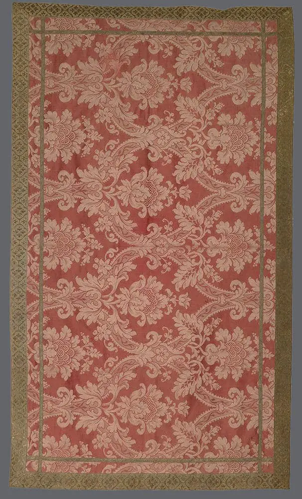 19th c Damask Runner