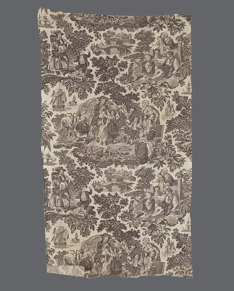 Early 19th c Toile de Jouy Panel