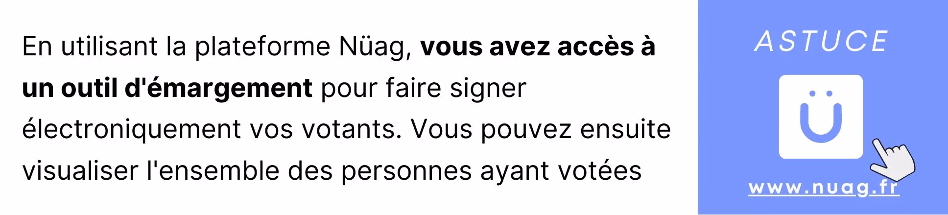 Outil d'émargement