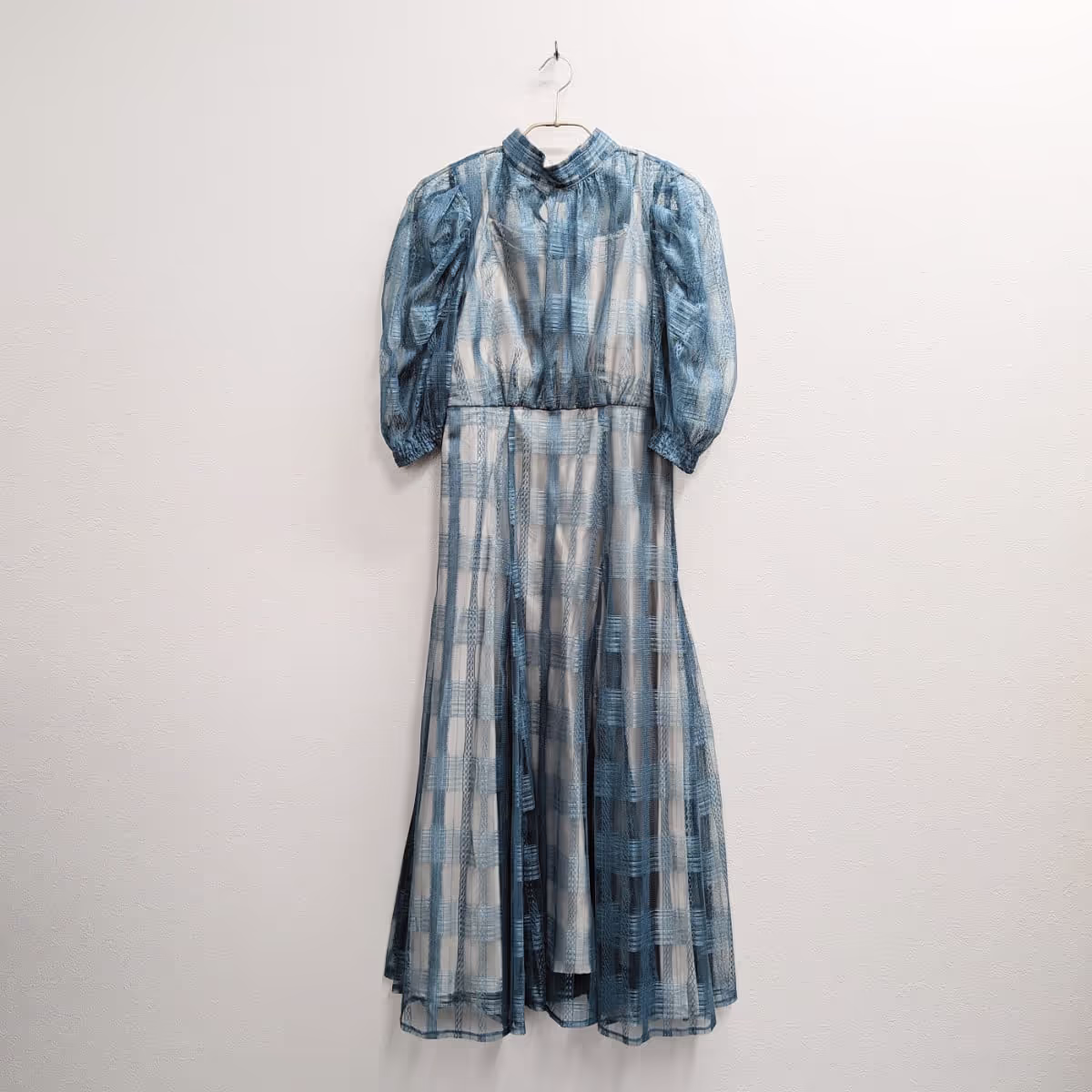 Dorry Doll ブロックチェックチュールドレス M/Freeサイズ グリーン