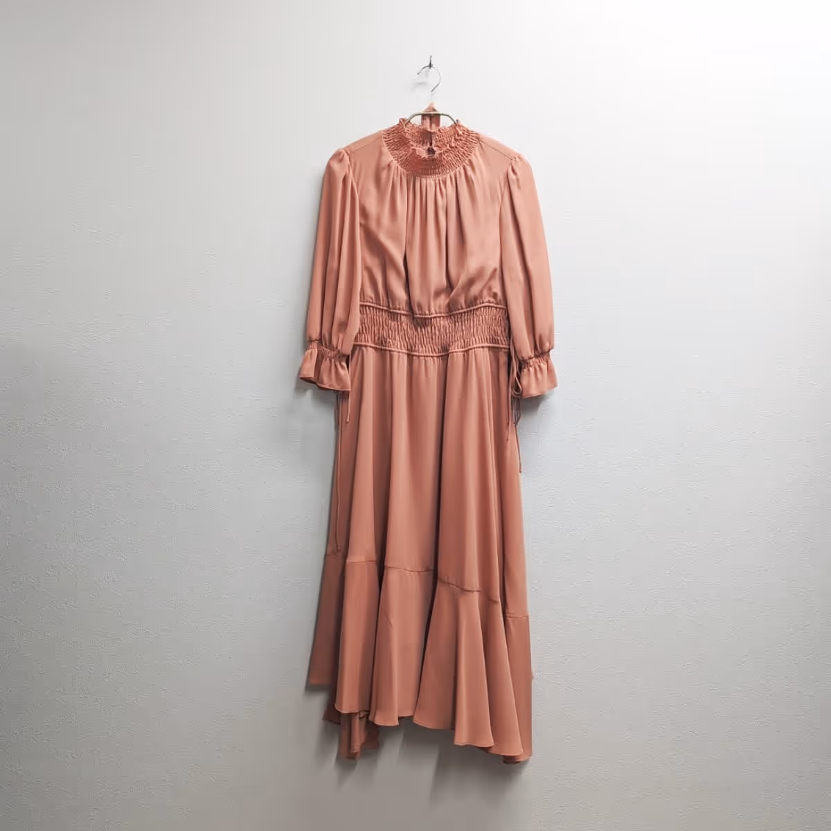 袖切替シャーリングワンピース Dorry Doll M/Freeサイズ オレンジ
