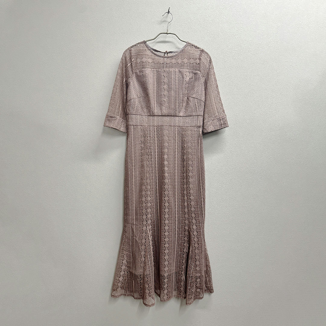 ナローシルエットレースワンピース Dorry Doll M/Freeサイズ ピンク