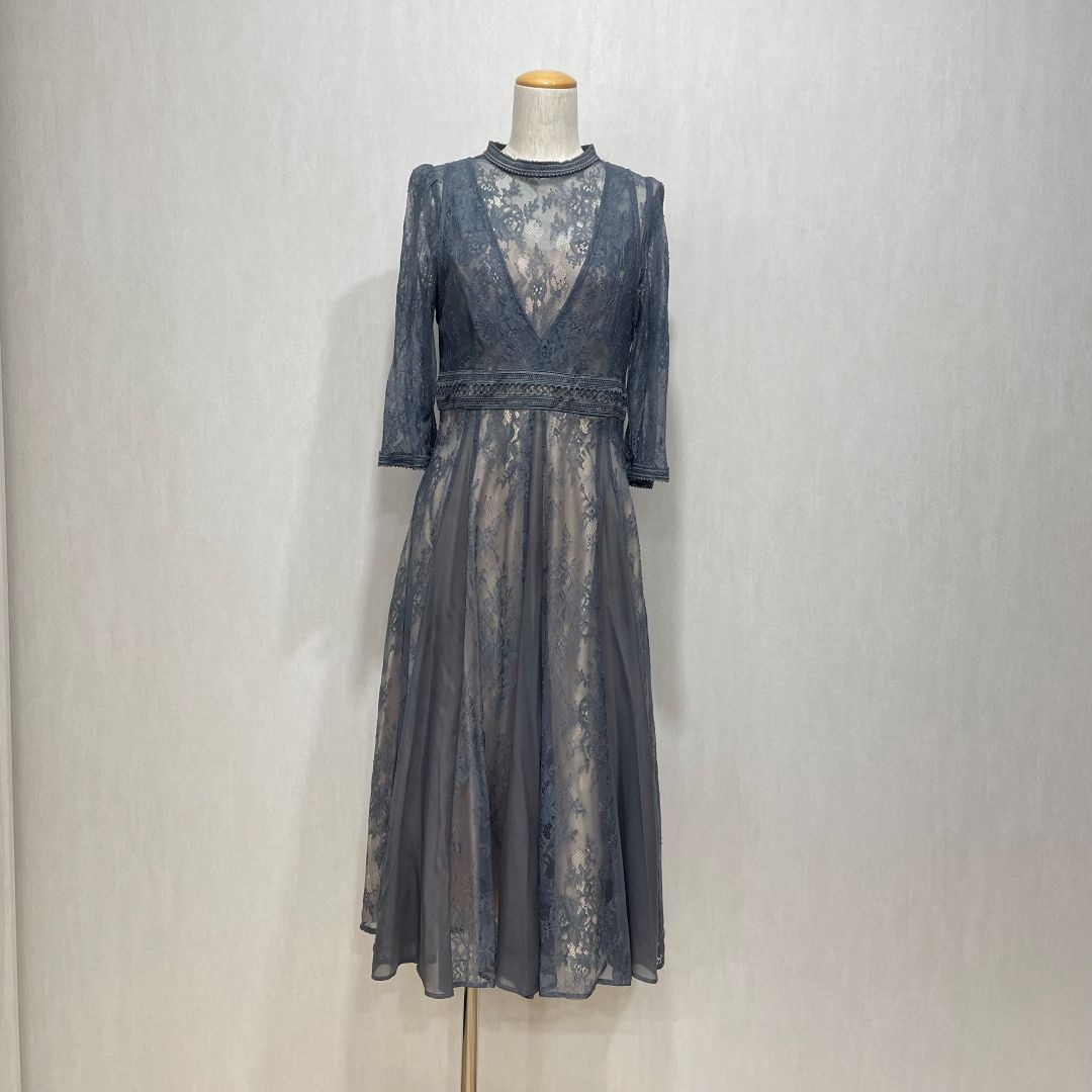  レイヤードラッセルレースドレス Dorry Doll 1Lサイズ グレー