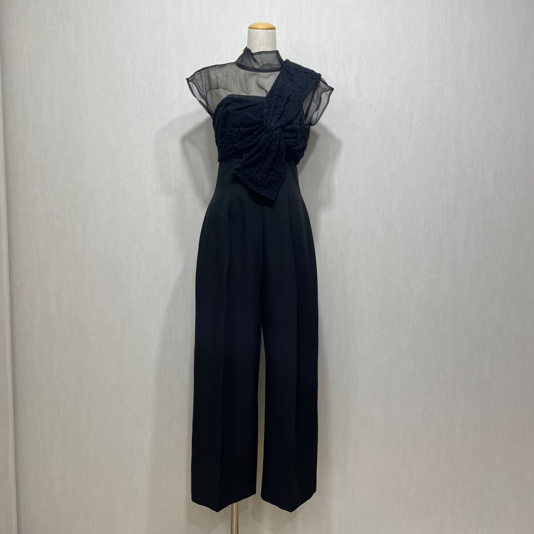 LADYエンブロイダリーツイストパンツドレス LAGUNAMOON M/Freeサイズ ブラック