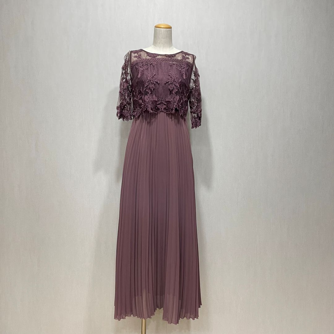 オリジナル模様柄刺繍プリーツドレス Dorry Doll M/Freeサイズ レッド