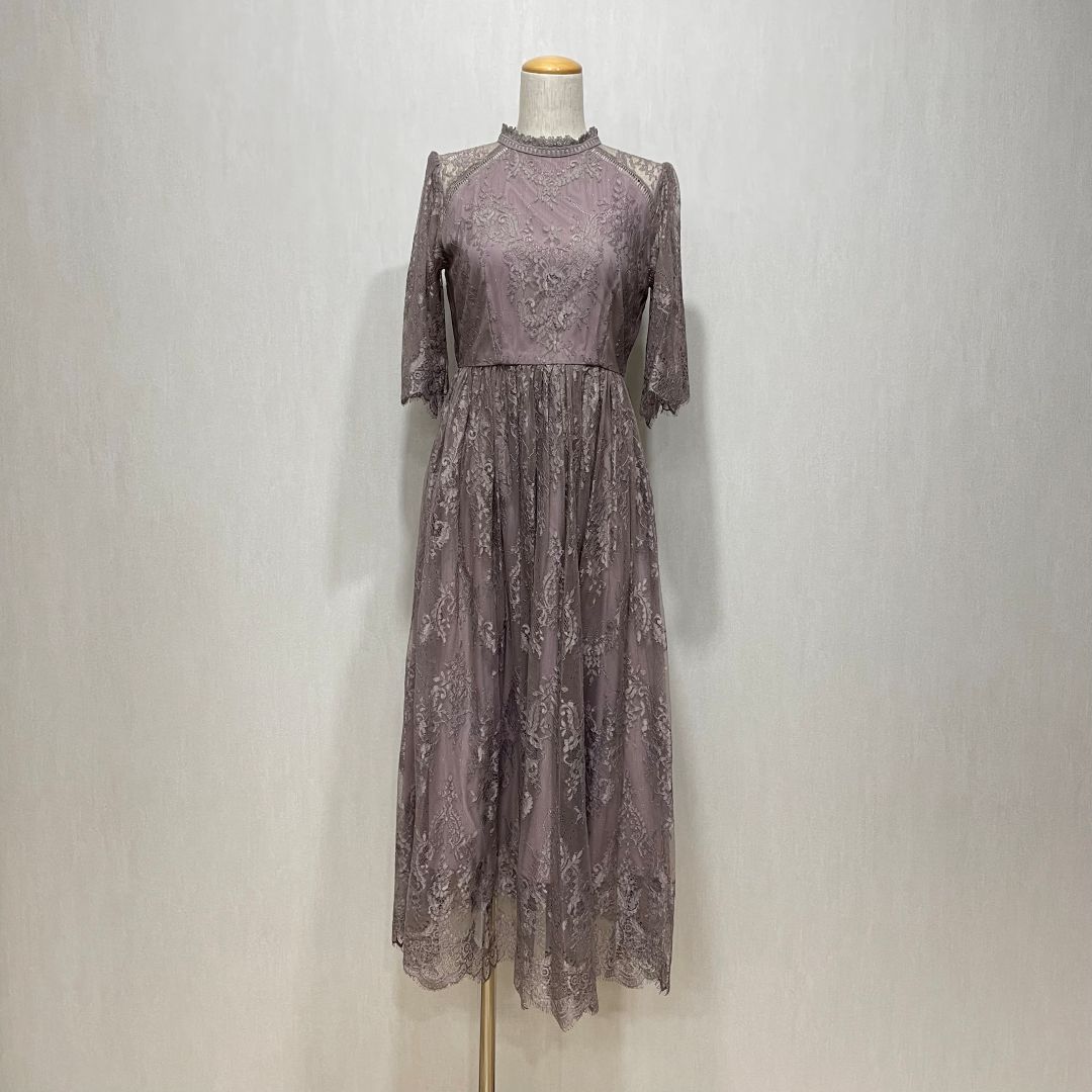 袖付き総レースドレス Dorry Doll Sサイズ ピンク