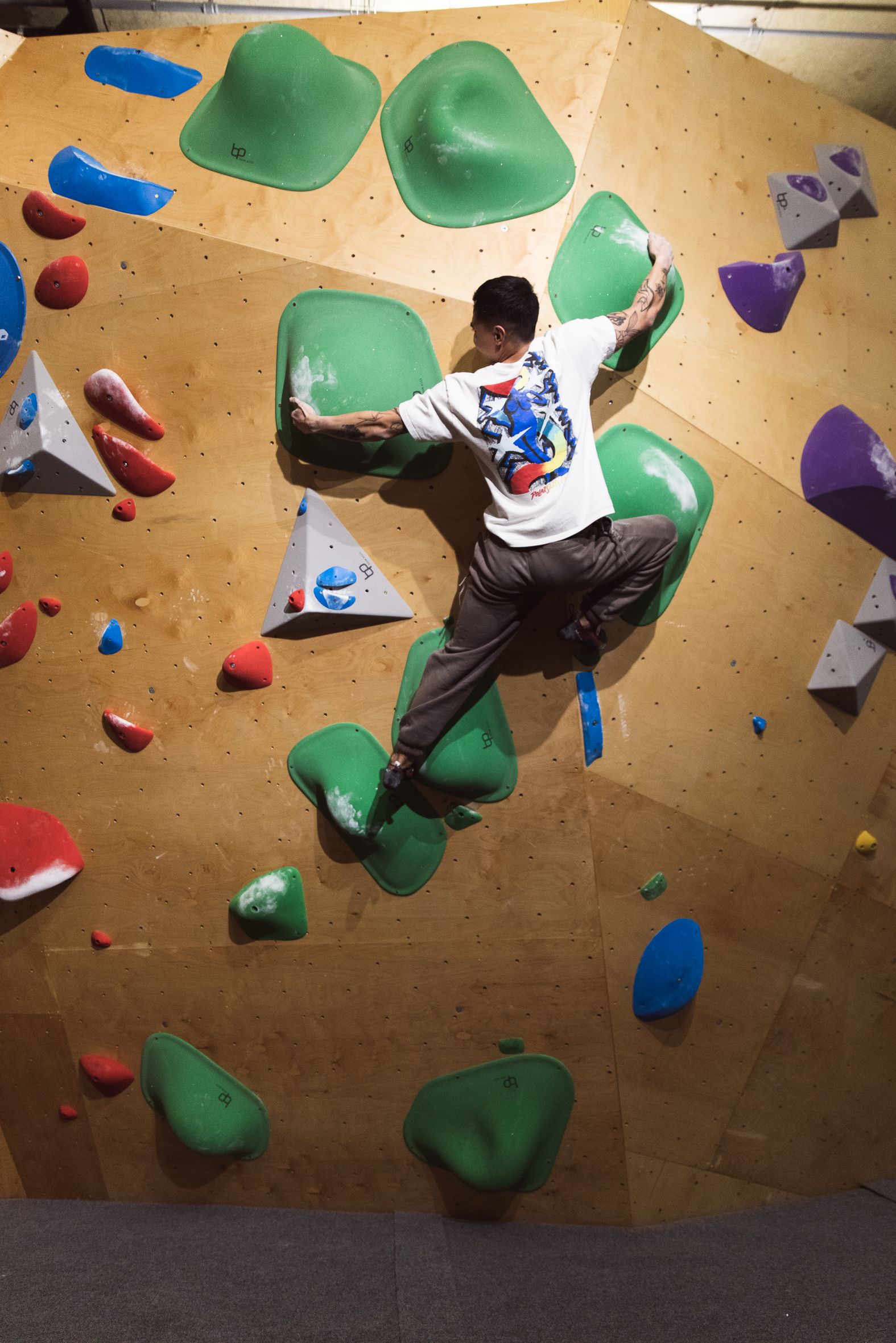 Climber climbing