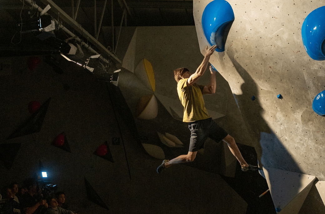 Climber climbing