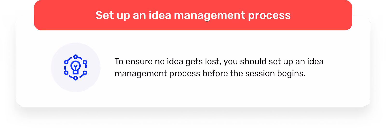 slide: set up idea management