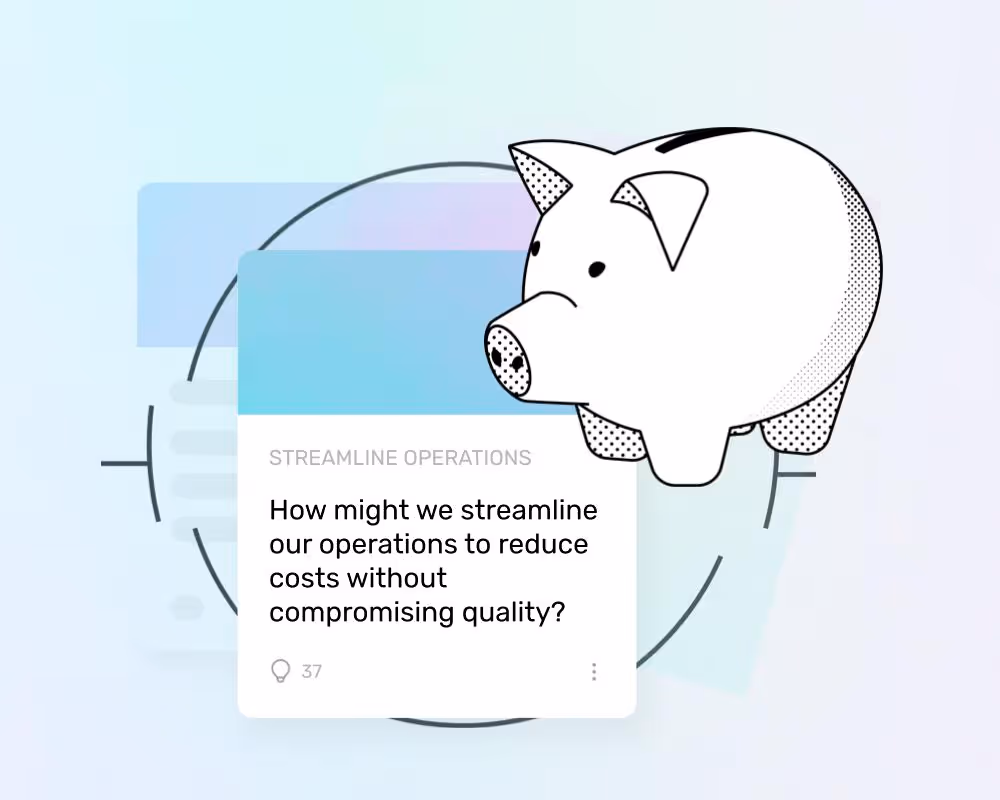 a piggybank in front of UI