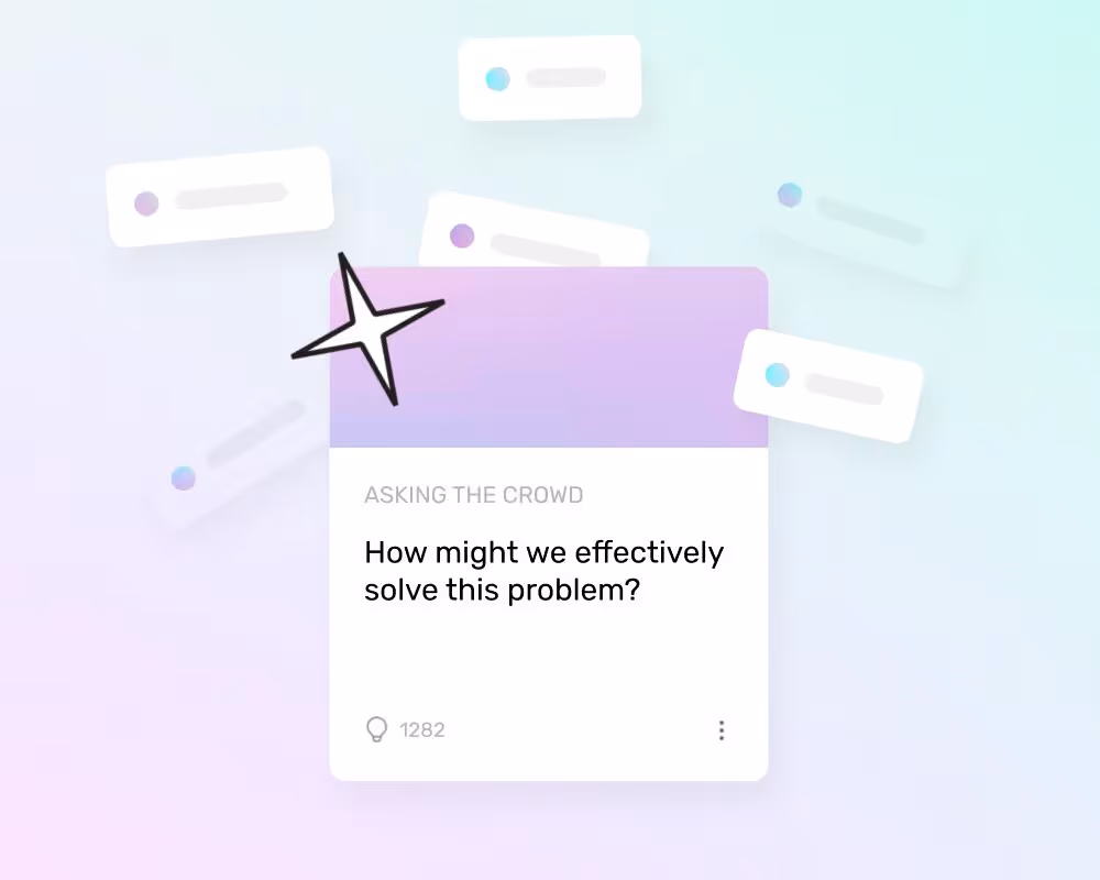 illustration of an open innovation call for ideas