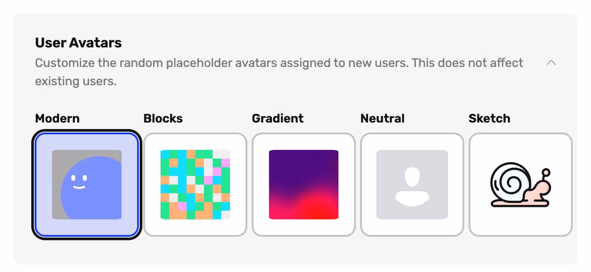 Custom User Avatar Styles