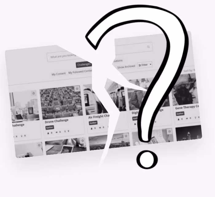 a questionmark hovering over a screenshot of the wazoku UI