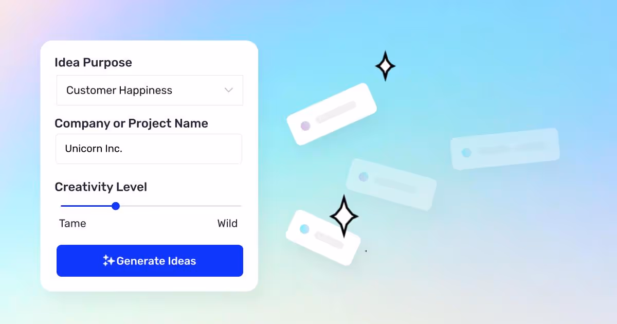 ai powered innovation generating ideas UI screenshot from Ideanote