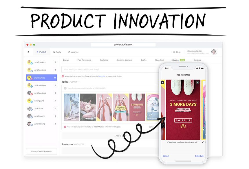 example of product innovation ideas