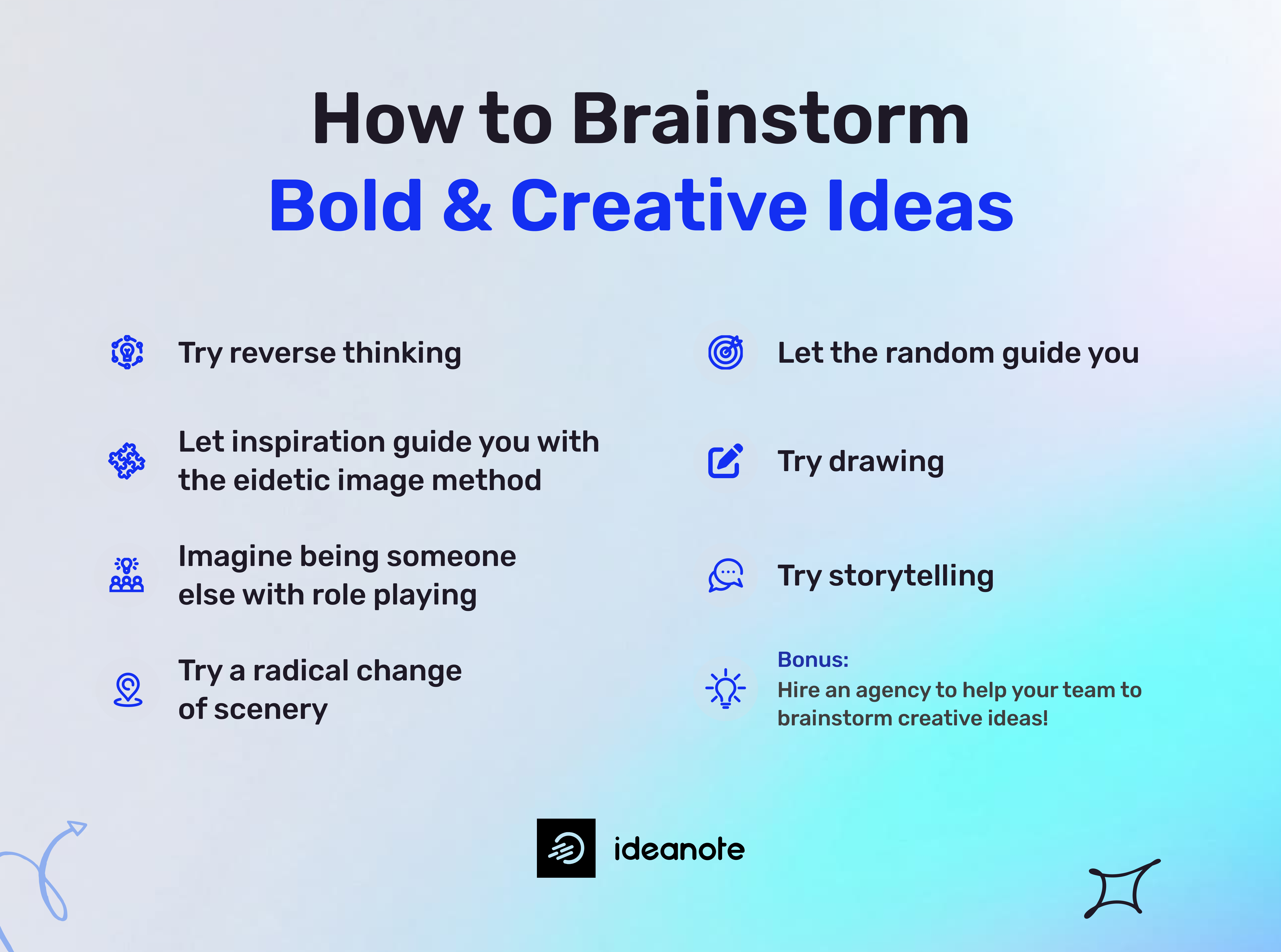 How to brainstorm bold ideas