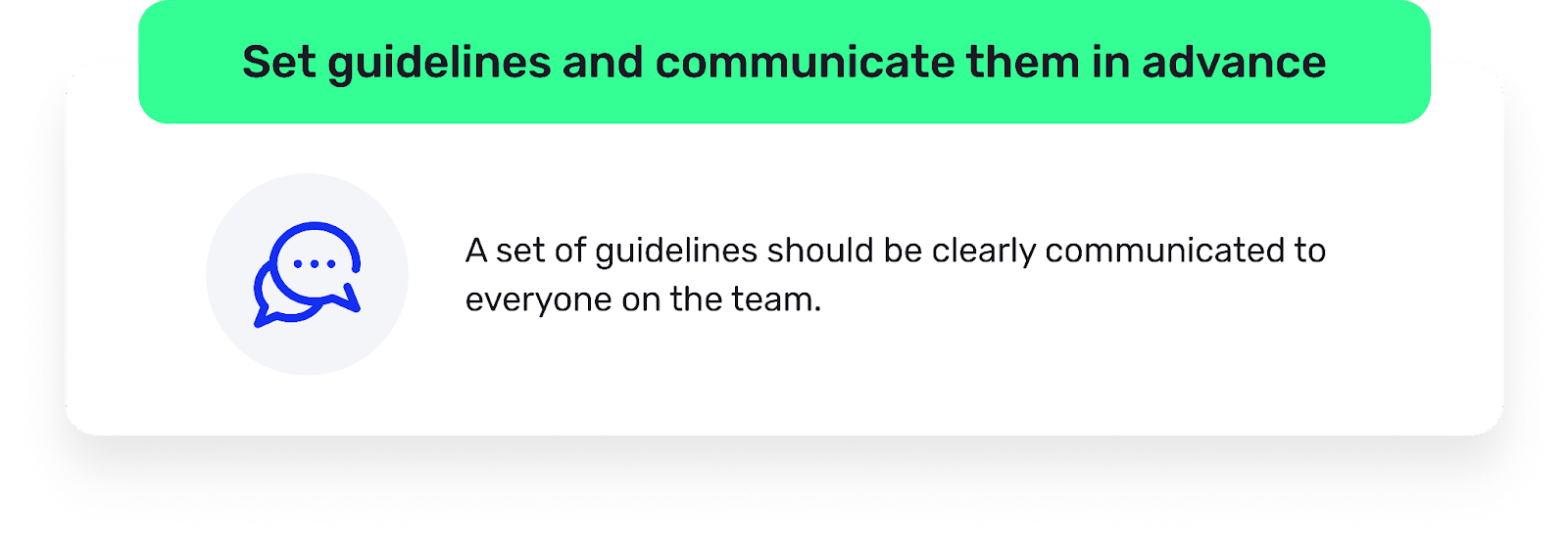 slide: set guidelines